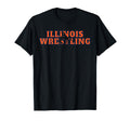 Illinois Mens Wrestling Team Freestyle T-Shirt - Custom Art Print Unisex - T-Shirt, Sweatshirt, Hoodie