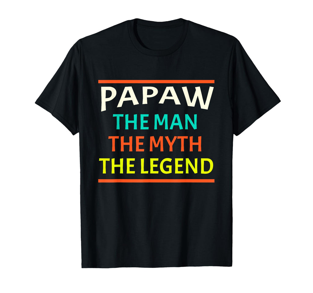 Papaw Myth Legend Dad Grandpa T-Shirt - Custom Art Print for Adults - T-Shirt, Sweatshirt, Hoodie
