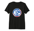 Schalke Logo Usa Tri Blend T-Shirt - Novelty Apparel Men Women - T-Shirt, Sweatshirt, Hoodie