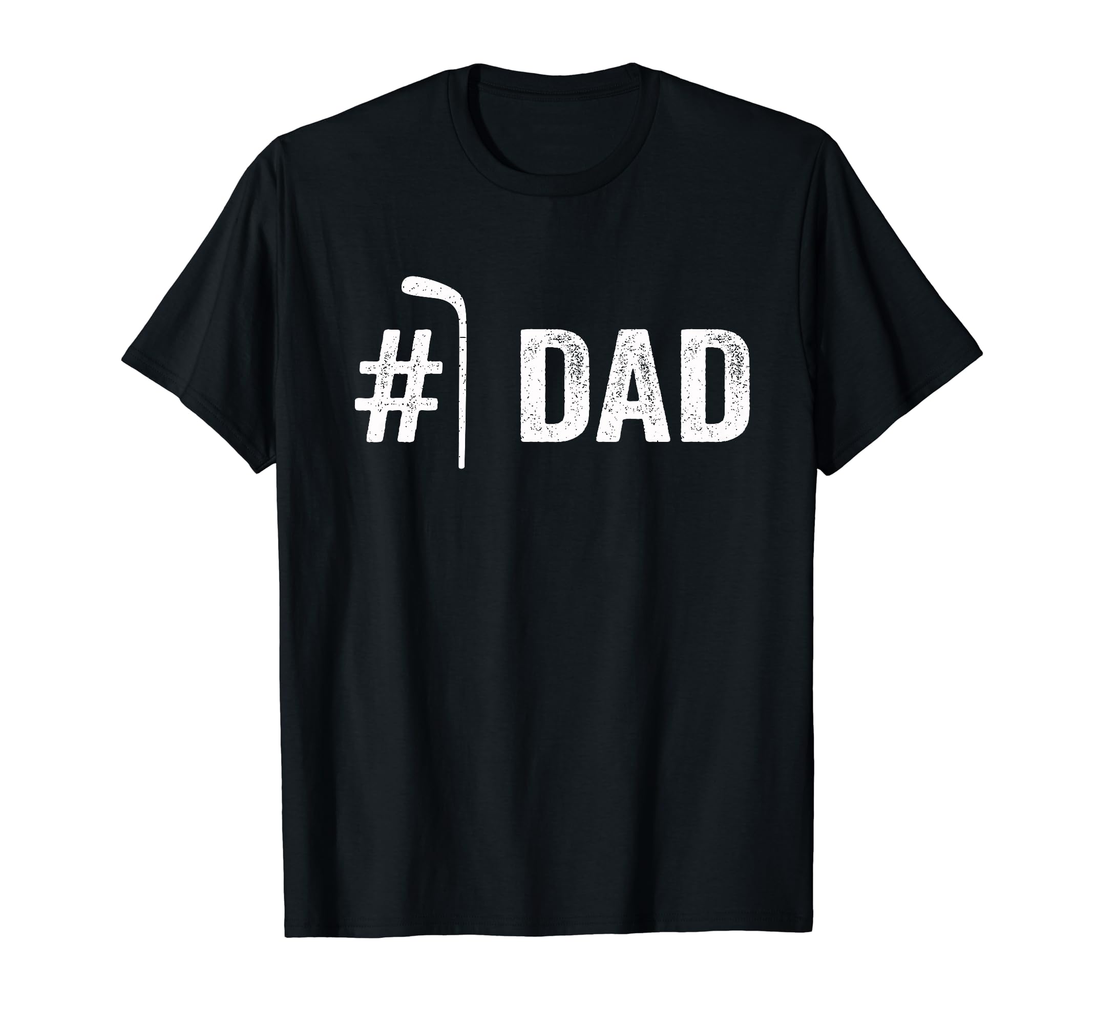 Mens Number One Hockey Dad Fathers Day 1 T-Shirt - Unique Graphic Unisex - T-Shirt, Sweatshirt, Hoodie
