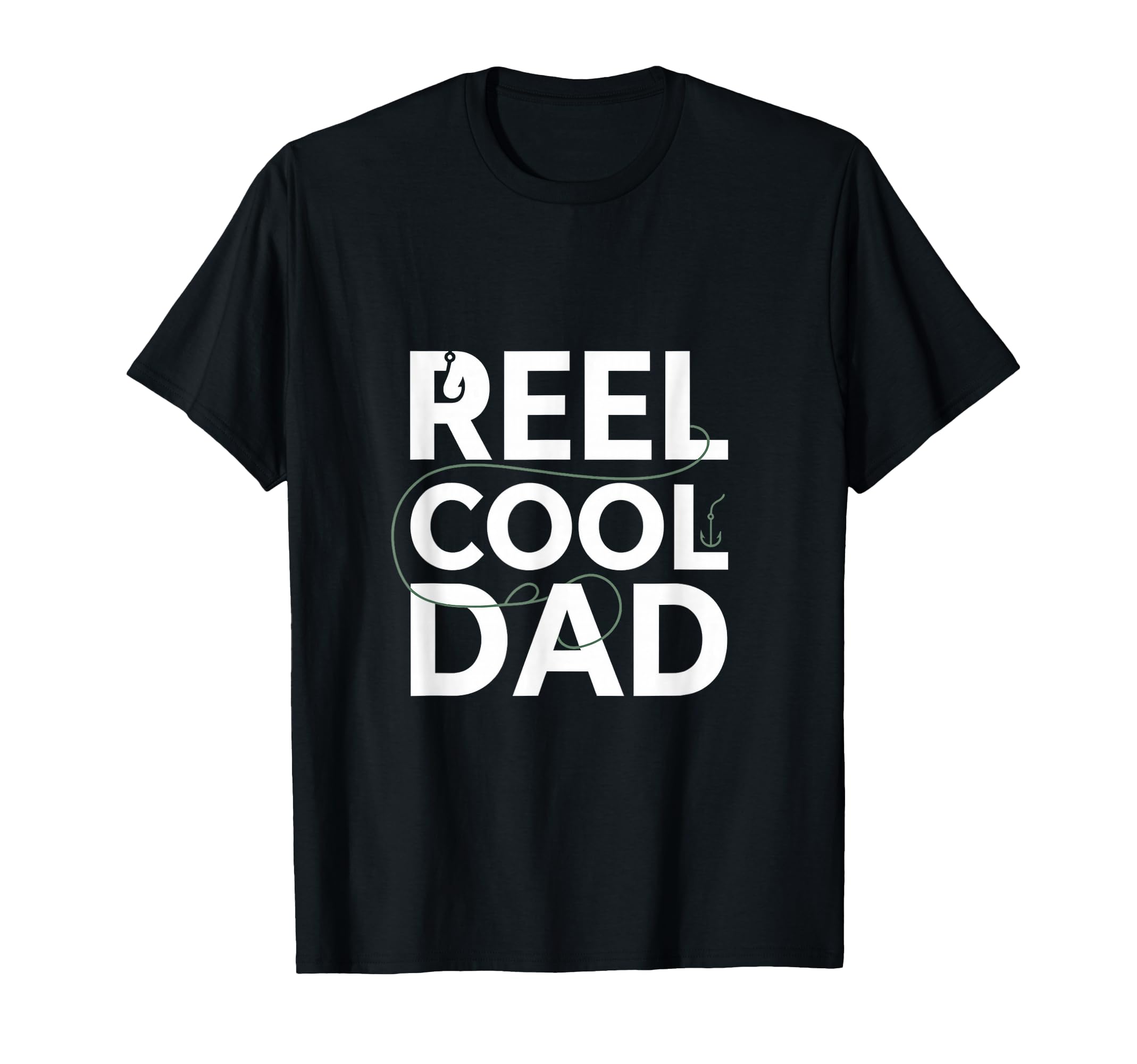 Reel Dad Fishing T-Shirt - Minimalist Print Men Women - T-Shirt, Sweatshirt, Hoodie