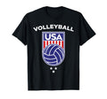Volleyball Beach Usa Flag Volleyball T-Shirt - Casual Everyday Wear Unisex - T-Shirt, Sweatshirt, Hoodie