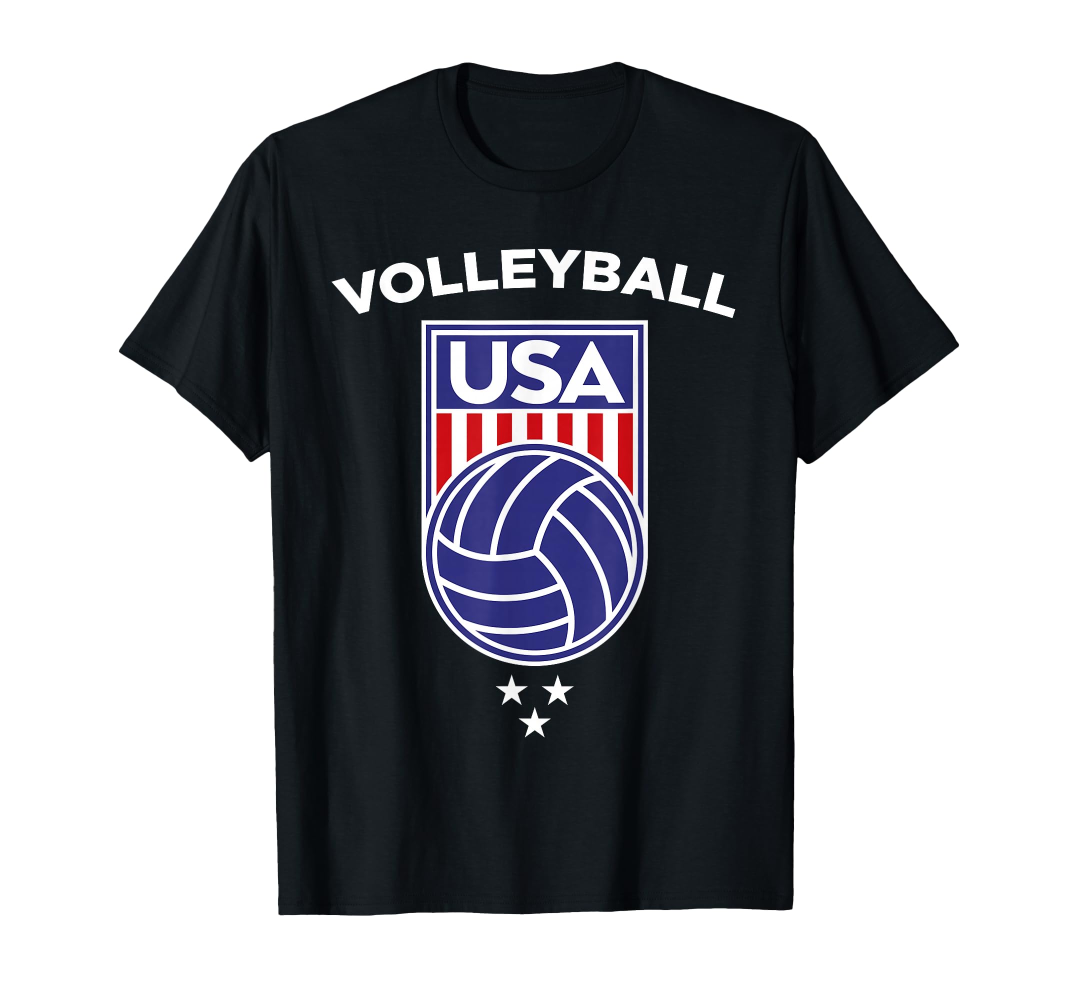 Volleyball Beach Usa Flag Volleyball T-Shirt - Casual Everyday Wear Unisex - T-Shirt, Sweatshirt, Hoodie