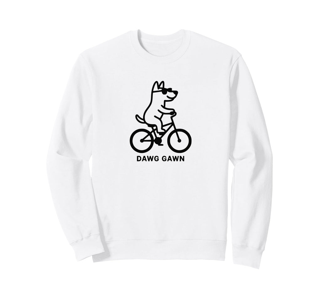 Funny Dog Dogs Cycling Cyclist Sweatshirt - Casual Everyday Wear Unisex - T-Shirt, Sweatshirt, Hoodie