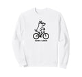 Funny Dog Dogs Cycling Cyclist Sweatshirt - Casual Everyday Wear Unisex - T-Shirt, Sweatshirt, Hoodie