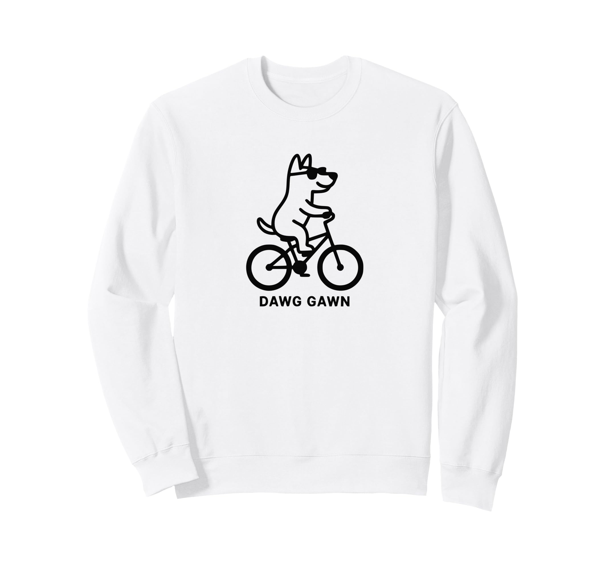Funny Dog Dogs Cycling Cyclist Sweatshirt - Casual Everyday Wear Unisex - T-Shirt, Sweatshirt, Hoodie