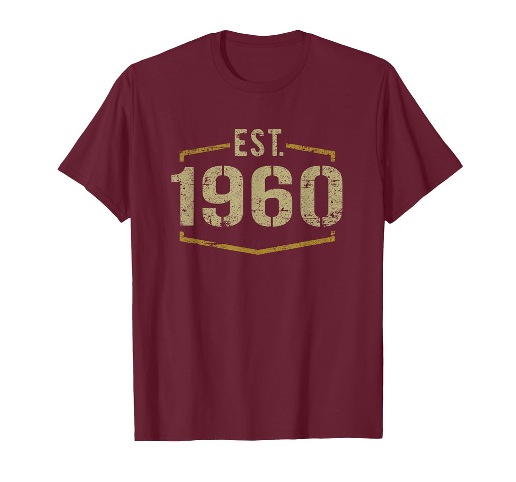 Est 1960 Established 1960 Birthday T-Shirt - Unique Graphic for Adults - T-Shirt, Sweatshirt, Hoodie