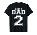 Number 2 Custom Proud Soccer Futbol Dad T-Shirt - Trendy Graphic Unisex - T-Shirt, Sweatshirt, Hoodie