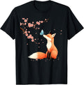 Fox Japanese Cherry Blossom Sakura Tree Kawaii Girls - Adult & Kids T-Shirts, Sweatshirts & Hoodies apparel design preview 1