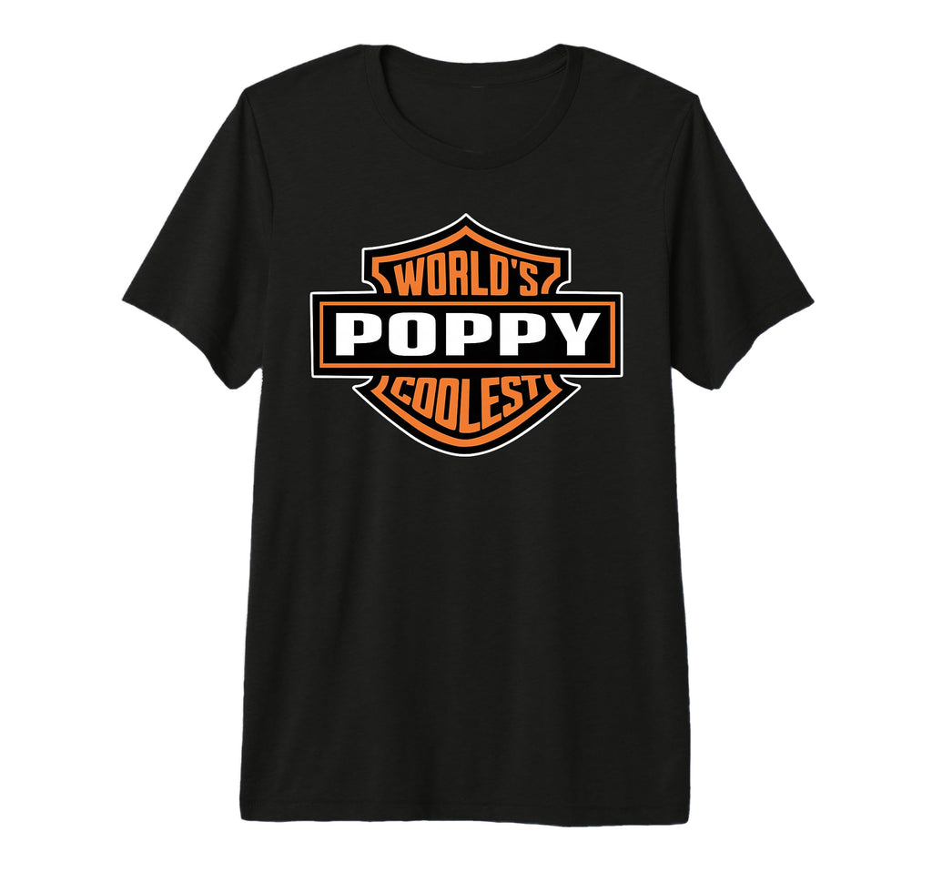 Mens Worlds Coolest Poppy Best Dad T-Shirt - Streetwear Style for Adults - T-Shirt, Sweatshirt, Hoodie