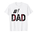 Baseball Dad Number One 1 Father T-Shirt - Custom Art Print Men Women - T-Shirt, Sweatshirt, Hoodie