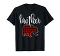 Red Plaid Brother Bear Matching T-Shirt - Minimalist Print for Adults - T-Shirt, Sweatshirt, Hoodie