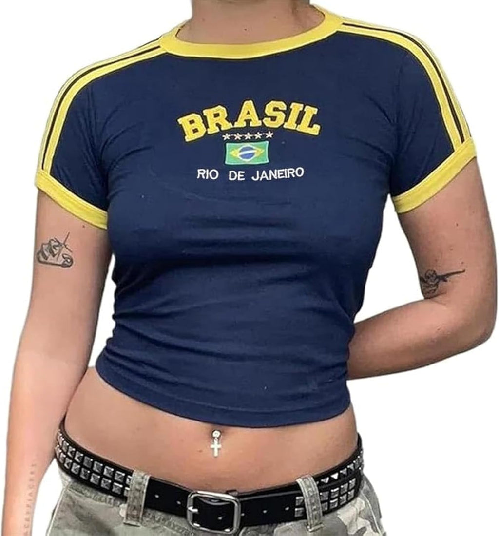Vintage Graphic Baby for Women Brazil Y2k Tops Crop - Adult & Kids T-Shirts, Sweatshirts & Hoodies apparel design preview 1