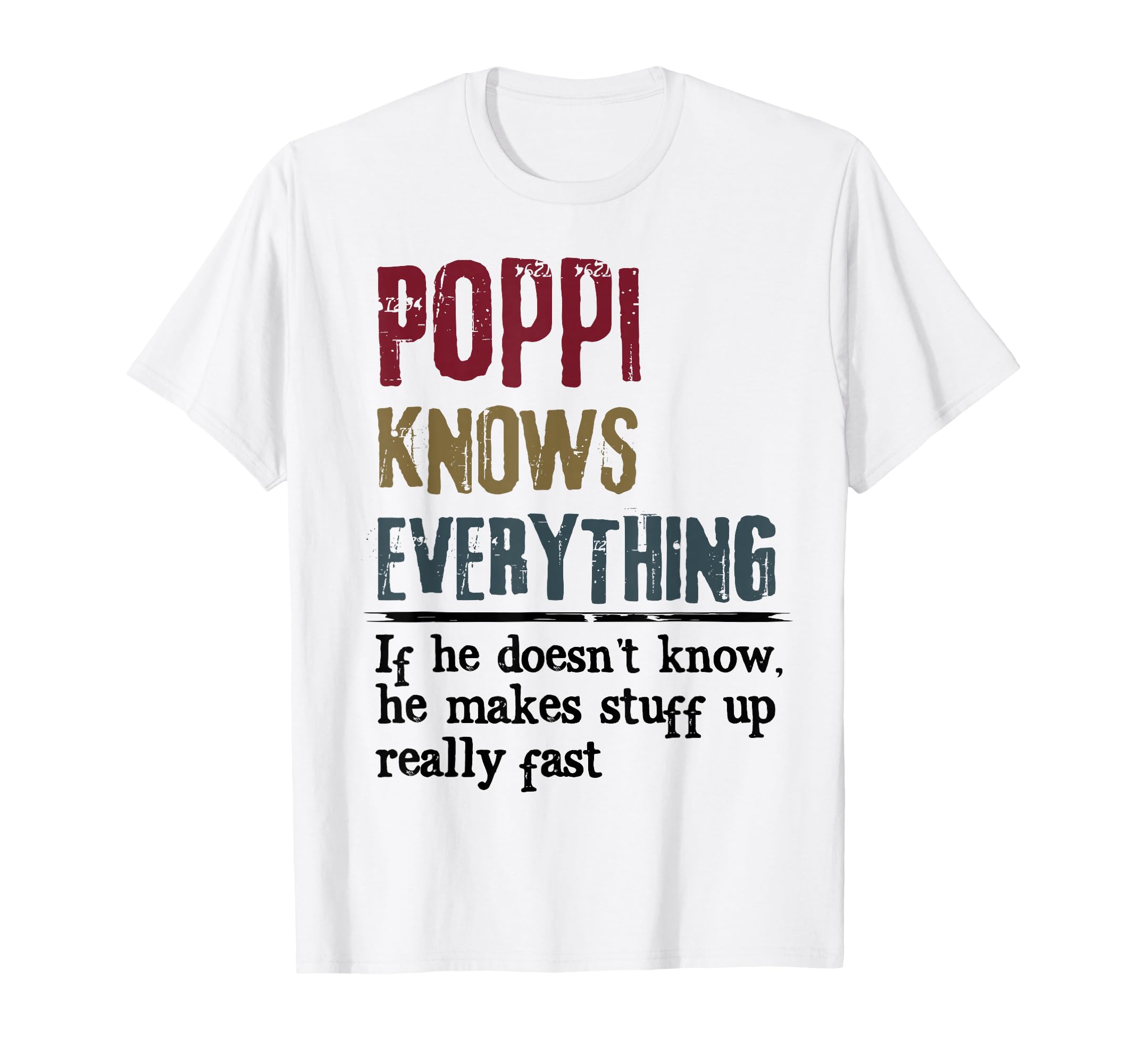 Poppi Knows Everything Funny T-Shirt - Casual Everyday Wear Men Women - T-Shirt, Sweatshirt, Hoodie
