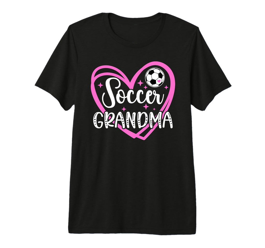 Soccer Grandma Heart Grandma Soccer T-Shirt - Novelty Apparel Unisex - T-Shirt, Sweatshirt, Hoodie