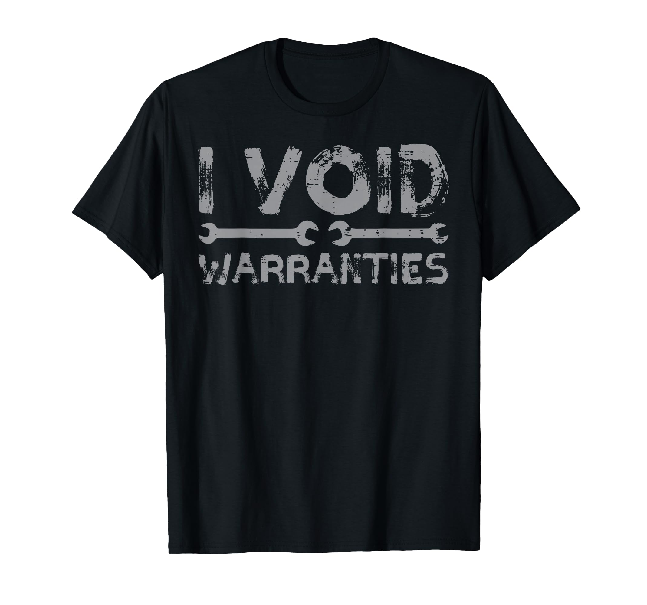 Mechanic I Void Warranties Funny Car T-Shirt - Minimalist Print for Adults - T-Shirt, Sweatshirt, Hoodie