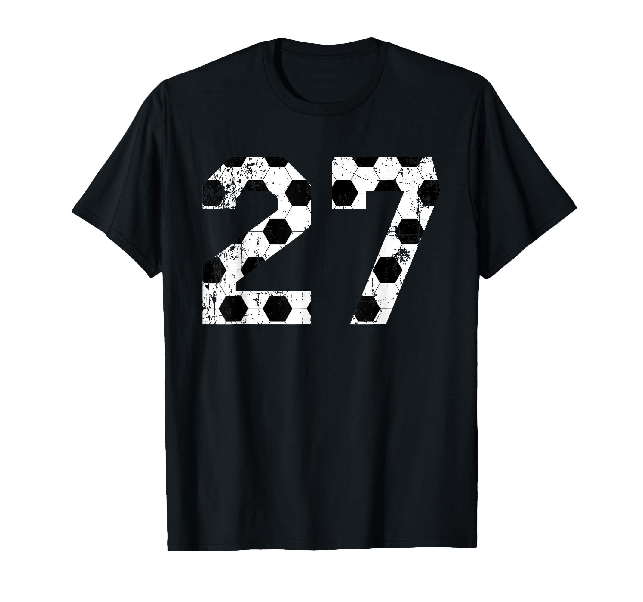 Soccer 27 Jersey Number T-Shirt - Custom Art Print for Adults - T-Shirt, Sweatshirt, Hoodie