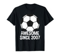 Awesome Since 2007 19Th Birthday 19 T-Shirt - Minimalist Print for Adults - T-Shirt, Sweatshirt, Hoodie