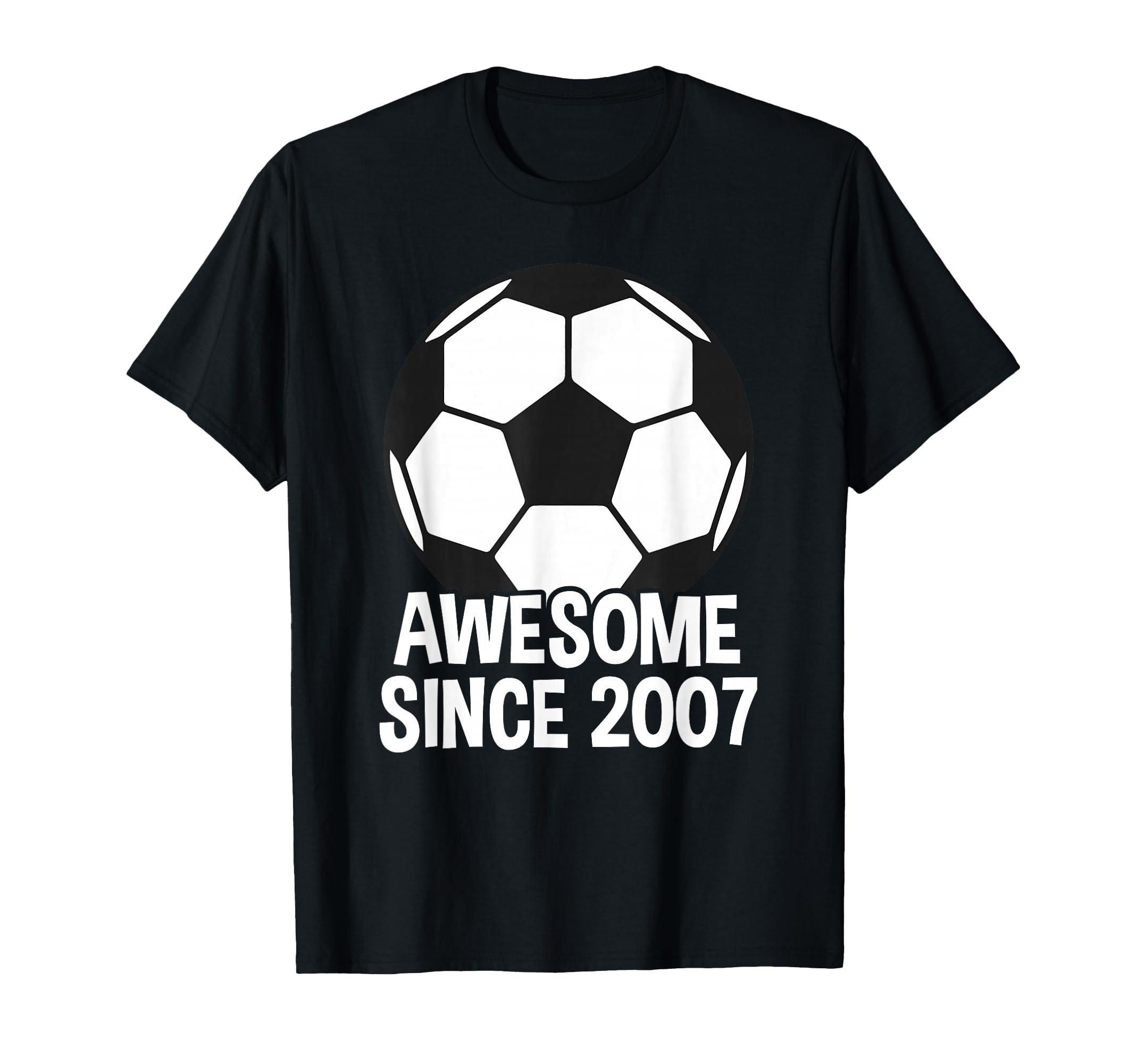 Awesome Since 2007 19Th Birthday 19 T-Shirt - Minimalist Print for Adults - T-Shirt, Sweatshirt, Hoodie