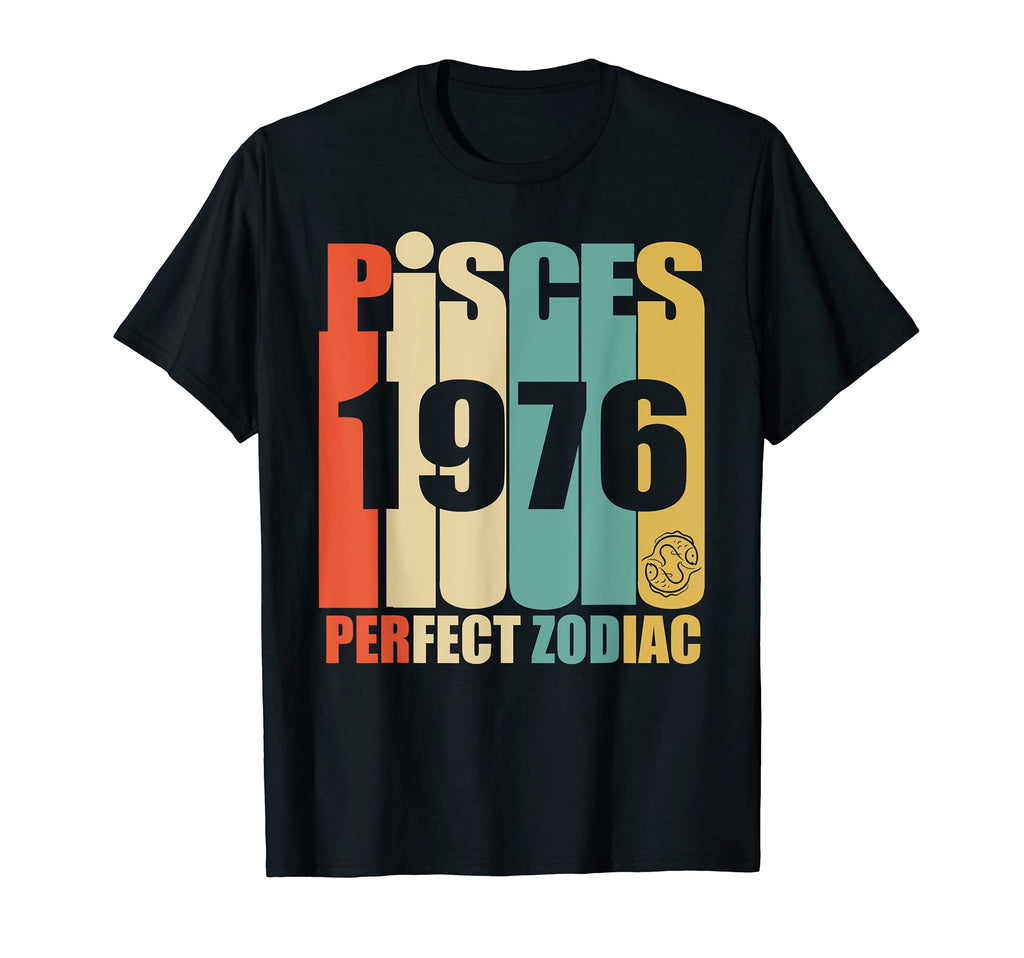 Pisces 1976 43Rd Birthday Gift T-Shirt - Graphic Print Unisex - T-Shirt, Sweatshirt, Hoodie