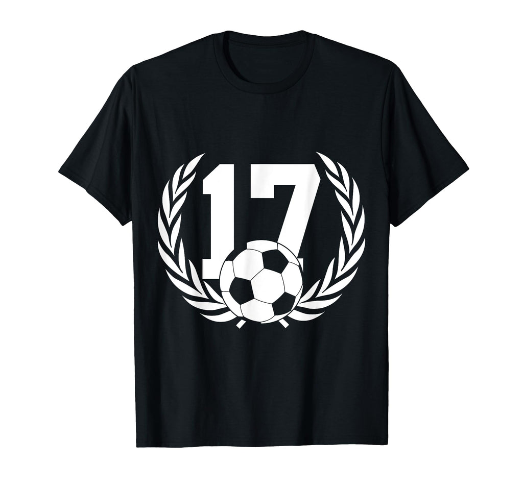 Number 17 Years Soccer 17Th Birthday T-Shirt - Custom Art Print Unisex - T-Shirt, Sweatshirt, Hoodie