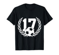 Number 17 Years Soccer 17Th Birthday T-Shirt - Custom Art Print Unisex - T-Shirt, Sweatshirt, Hoodie