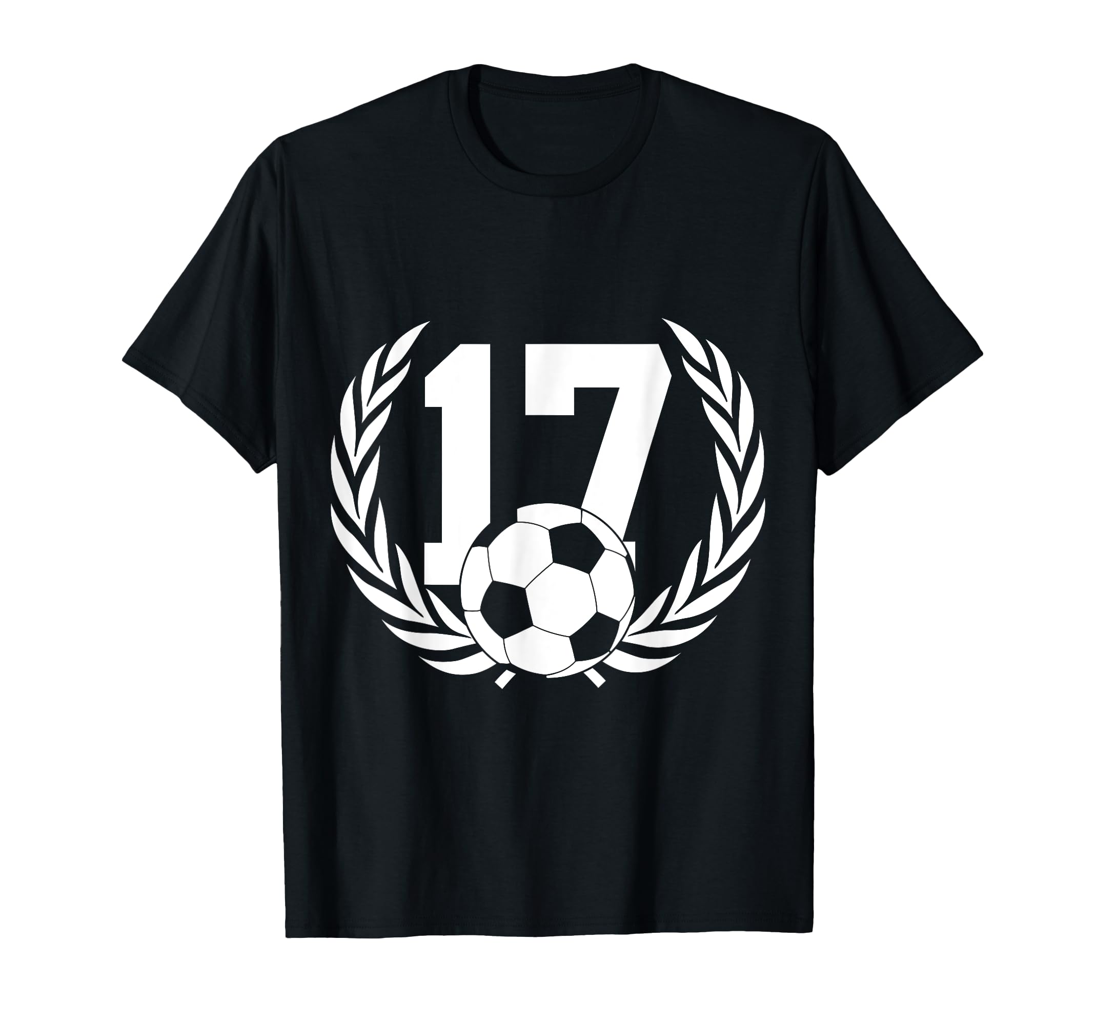 Number 17 Years Soccer 17Th Birthday T-Shirt - Custom Art Print Unisex - T-Shirt, Sweatshirt, Hoodie