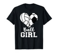 Ball Heart Funny Soccer Volleyball T-Shirt - Trendy Graphic Unisex - T-Shirt, Sweatshirt, Hoodie