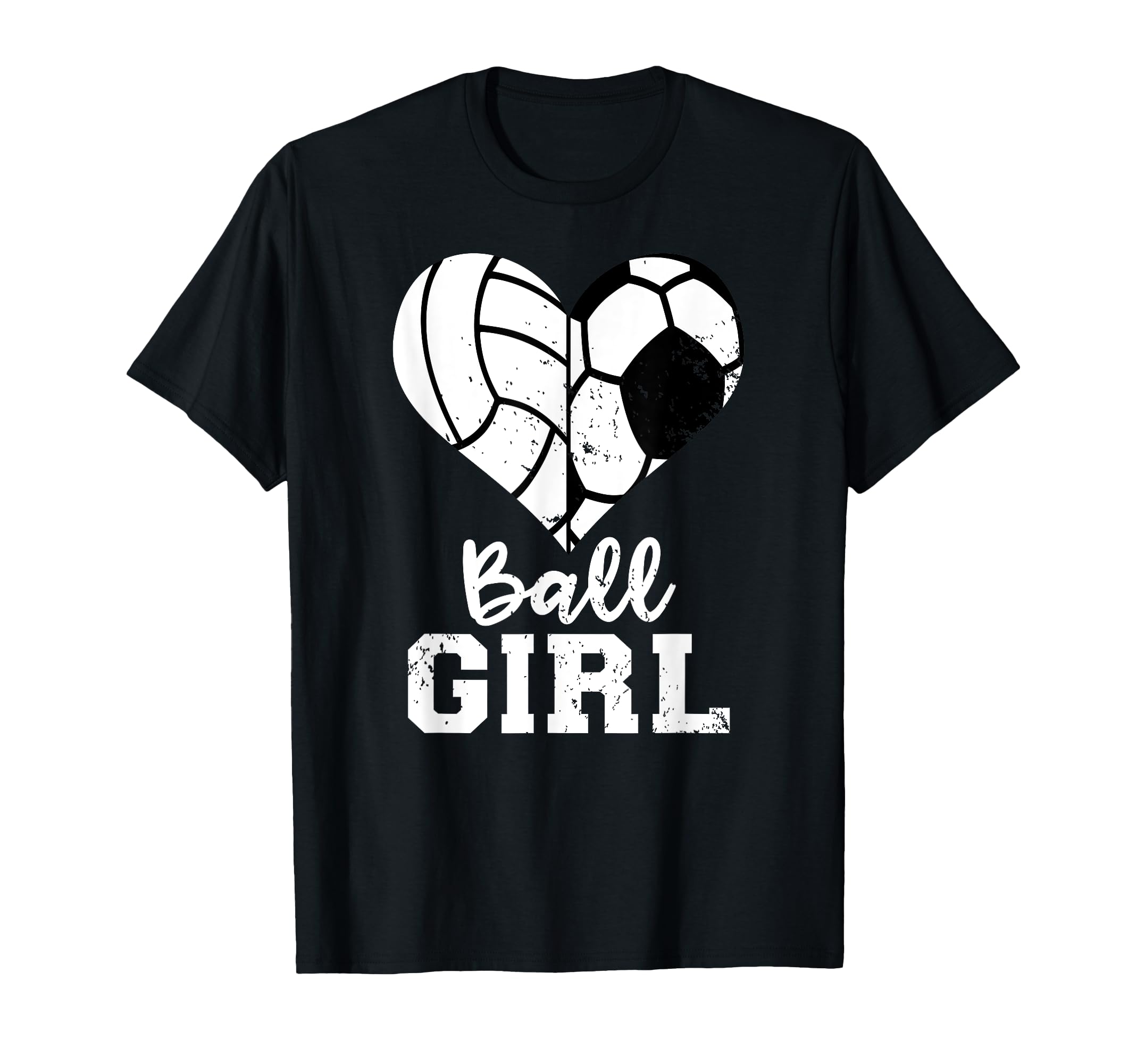 Ball Heart Funny Soccer Volleyball T-Shirt - Trendy Graphic Unisex - T-Shirt, Sweatshirt, Hoodie