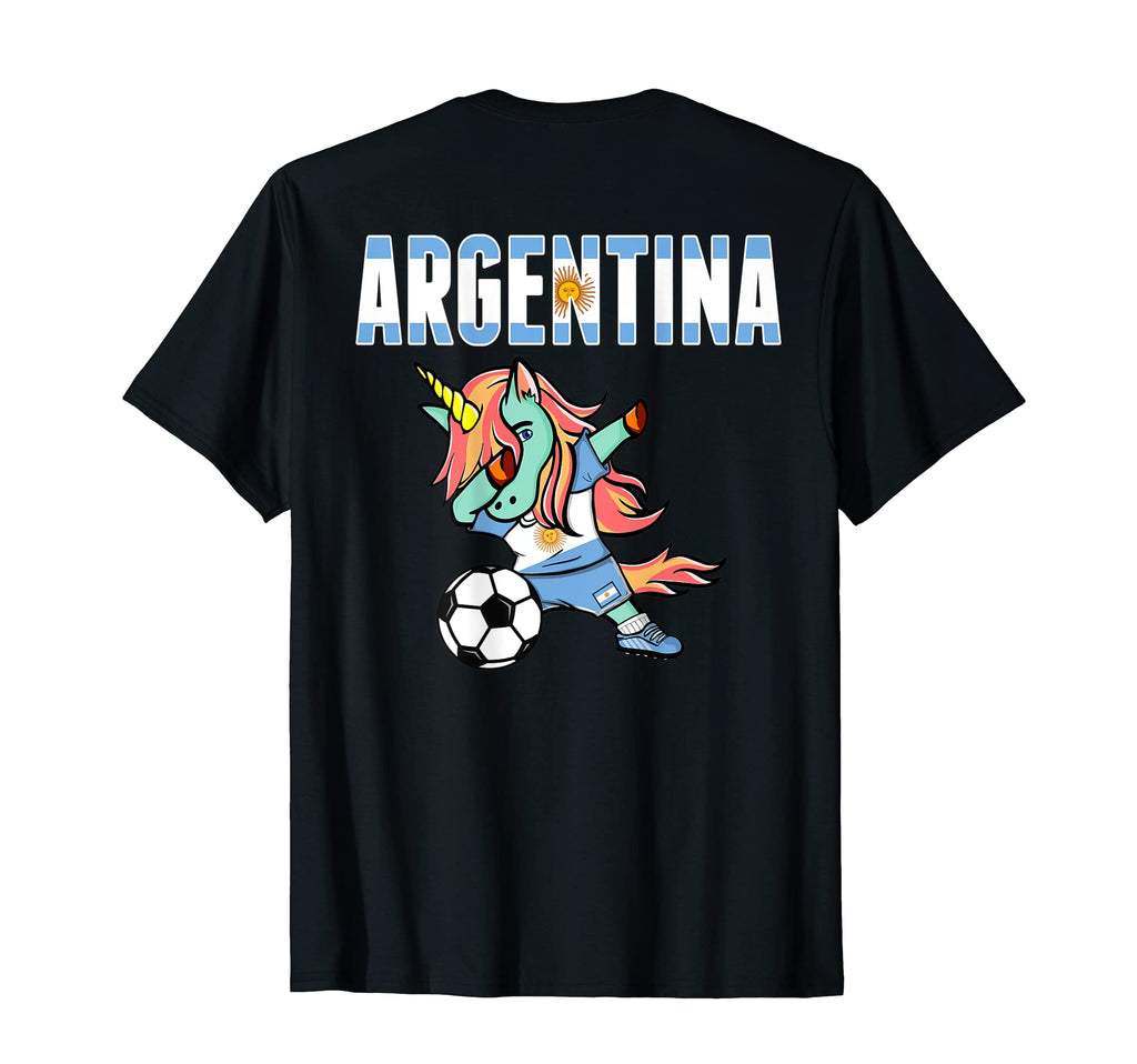 Dabbing Green Unicorn Argentina T-Shirt - Streetwear Style for Adults - T-Shirt, Sweatshirt, Hoodie