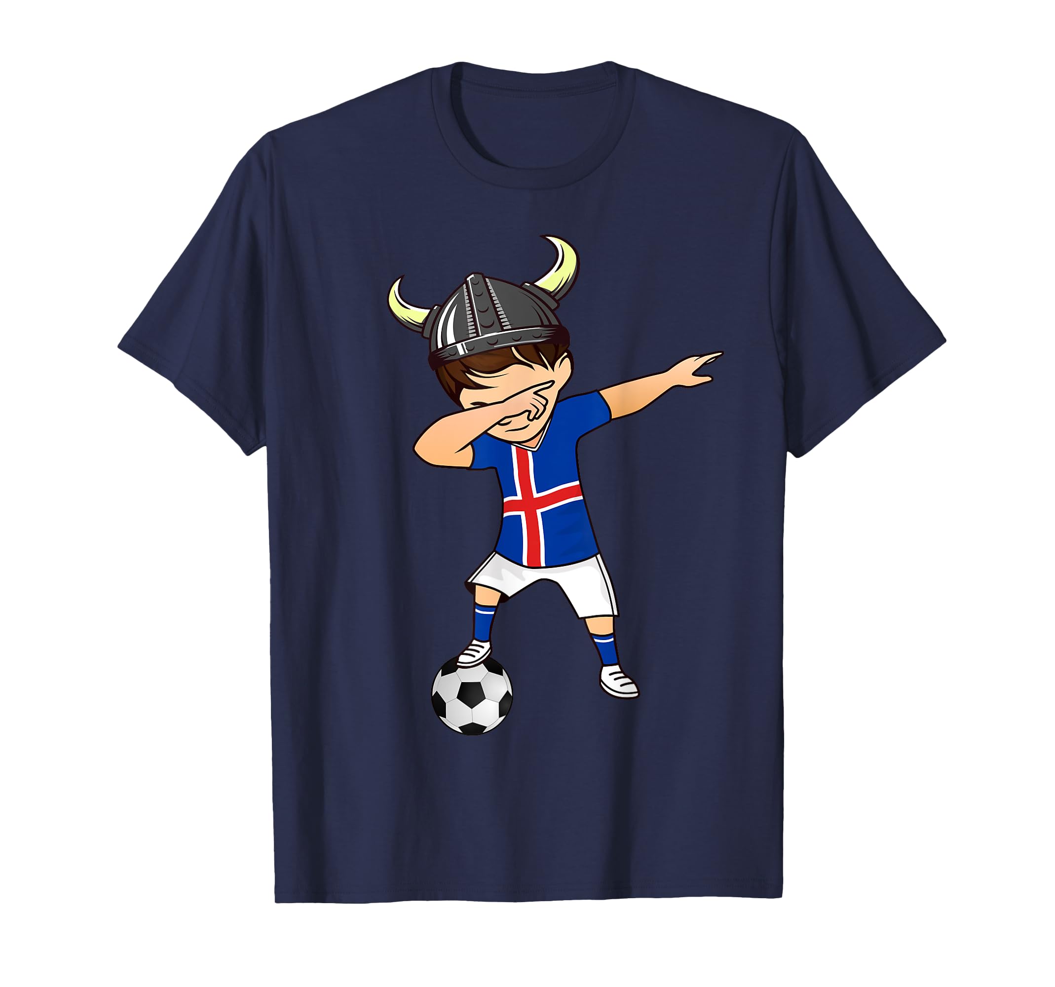 Iceland 2019 Football Kit Dabbing T-Shirt - Casual Everyday Wear Men Women - T-Shirt, Sweatshirt, Hoodie