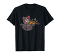 Cat Playing Violin Cat Mom Cat Dad T-Shirt - Aesthetic Graphic Unisex - T-Shirt, Sweatshirt, Hoodie