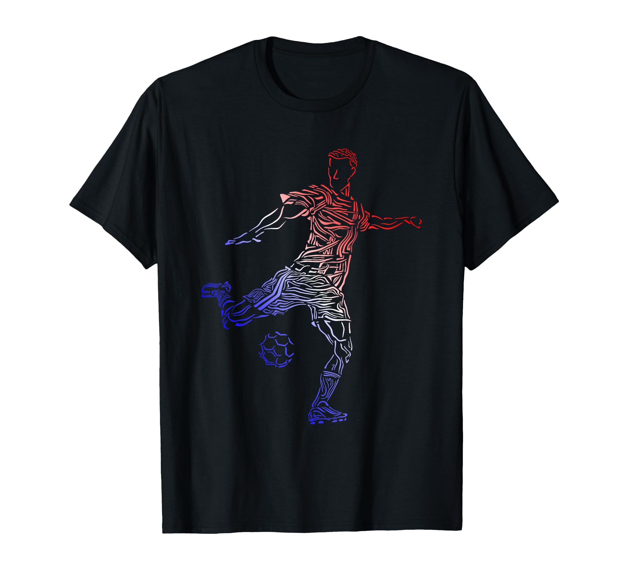 French Soccer Drawing France T-Shirt - Casual Everyday Wear Men Women - T-Shirt, Sweatshirt, Hoodie