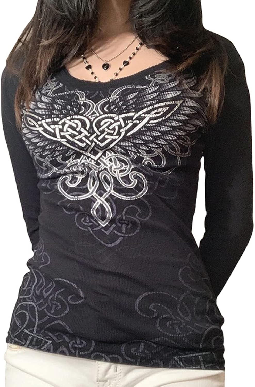 Y2K V Neck Grunge Aesthetic for Women - Adult & Kids T-Shirts, Sweatshirts & Hoodies apparel design preview 1