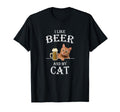 I Like My Cat And Beer Cats Beer Dad T-Shirt - Graphic Print Unisex - T-Shirt, Sweatshirt, Hoodie
