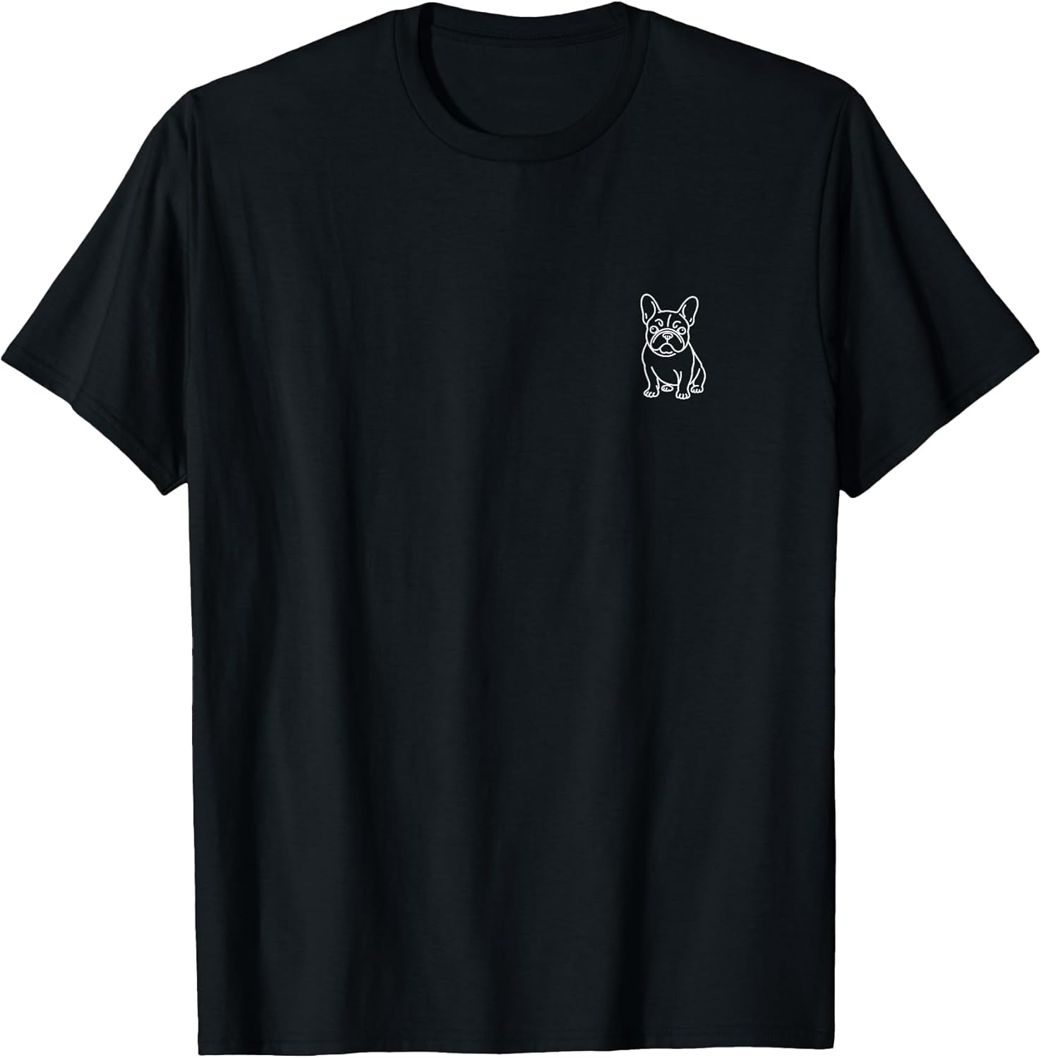 French Bulldog Frenchie Minimalist Badge Patch Line - Adult & Kids T-Shirts, Sweatshirts & Hoodies apparel design preview 1