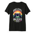 Dad Level Unlocked 2025 Gamer Dad Tri T-Shirt - Streetwear Style Unisex - T-Shirt, Sweatshirt, Hoodie