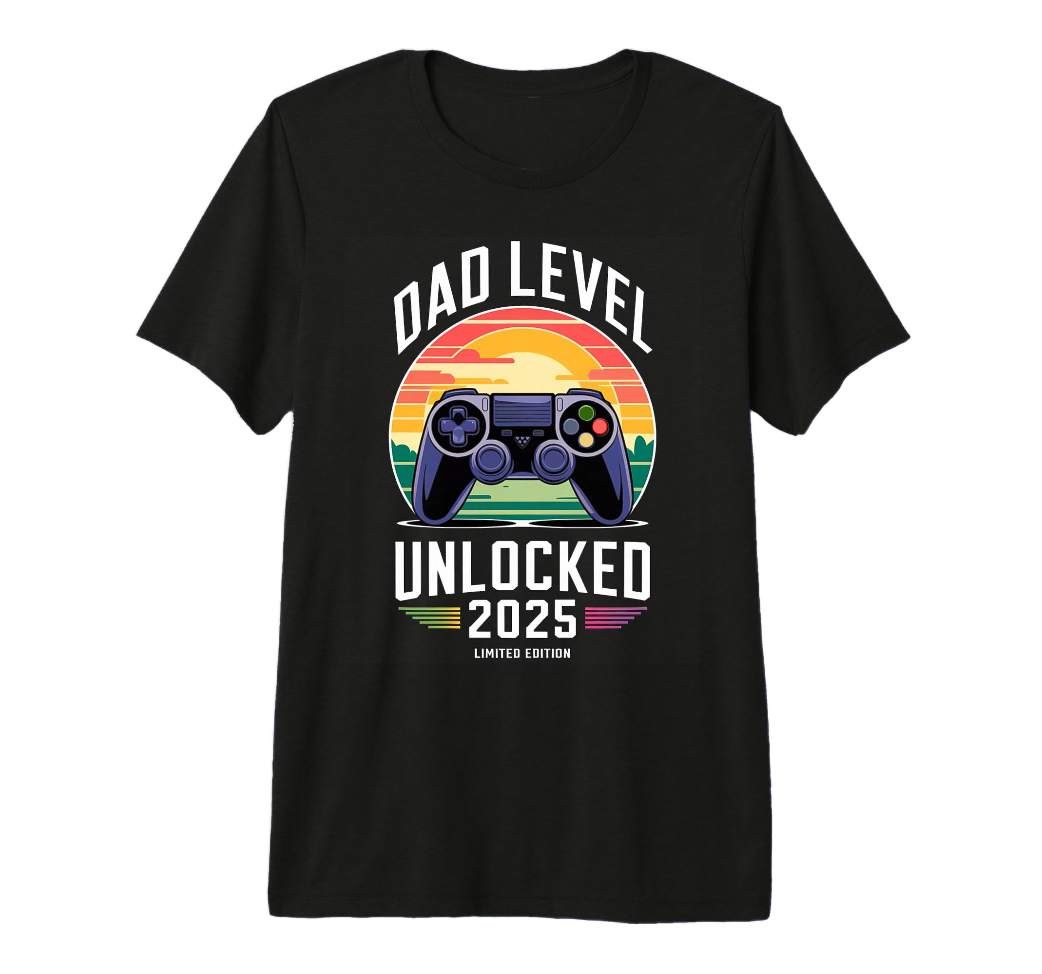 Dad Level Unlocked 2025 Gamer Dad Tri T-Shirt - Streetwear Style Unisex - T-Shirt, Sweatshirt, Hoodie