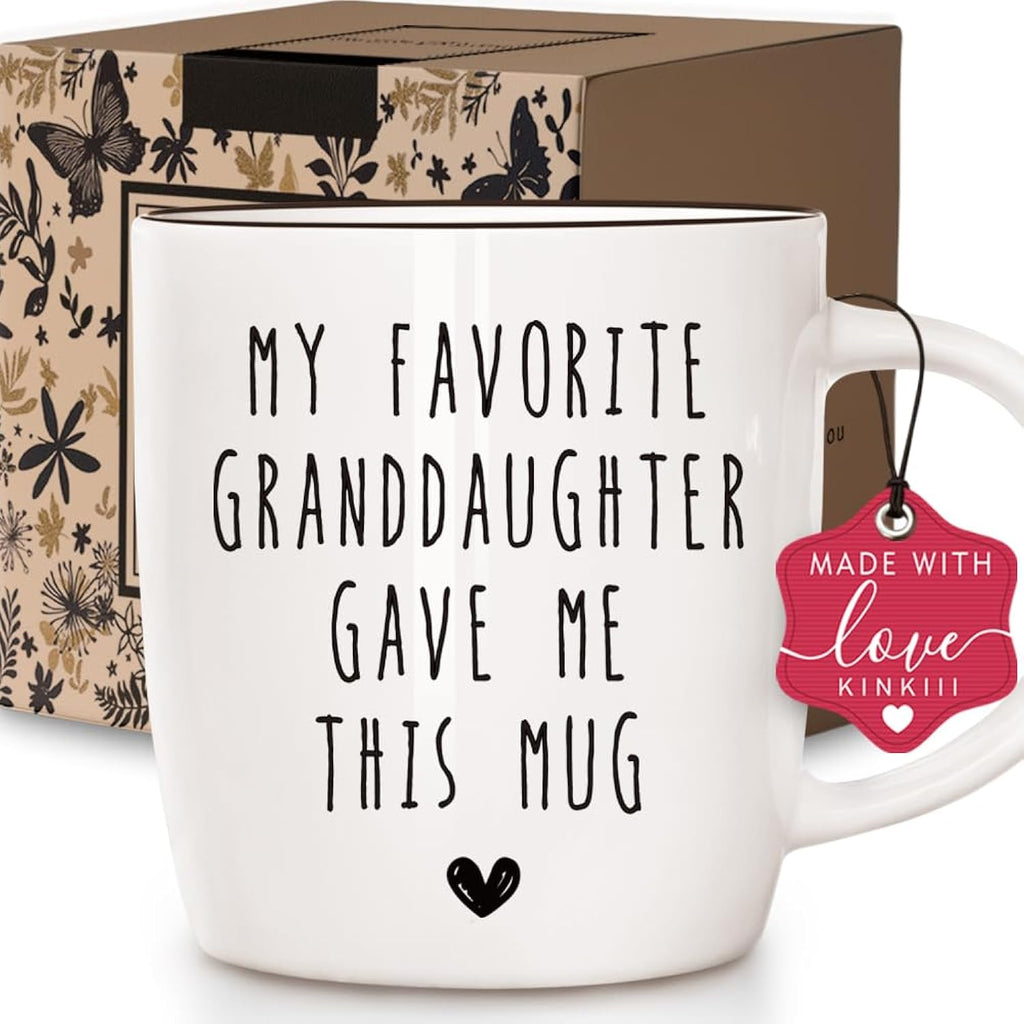 My Favorite Granddaughter Gave Me This Mug Gifts for - Adult & Kids T-Shirts, Sweatshirts & Hoodies apparel design preview 1