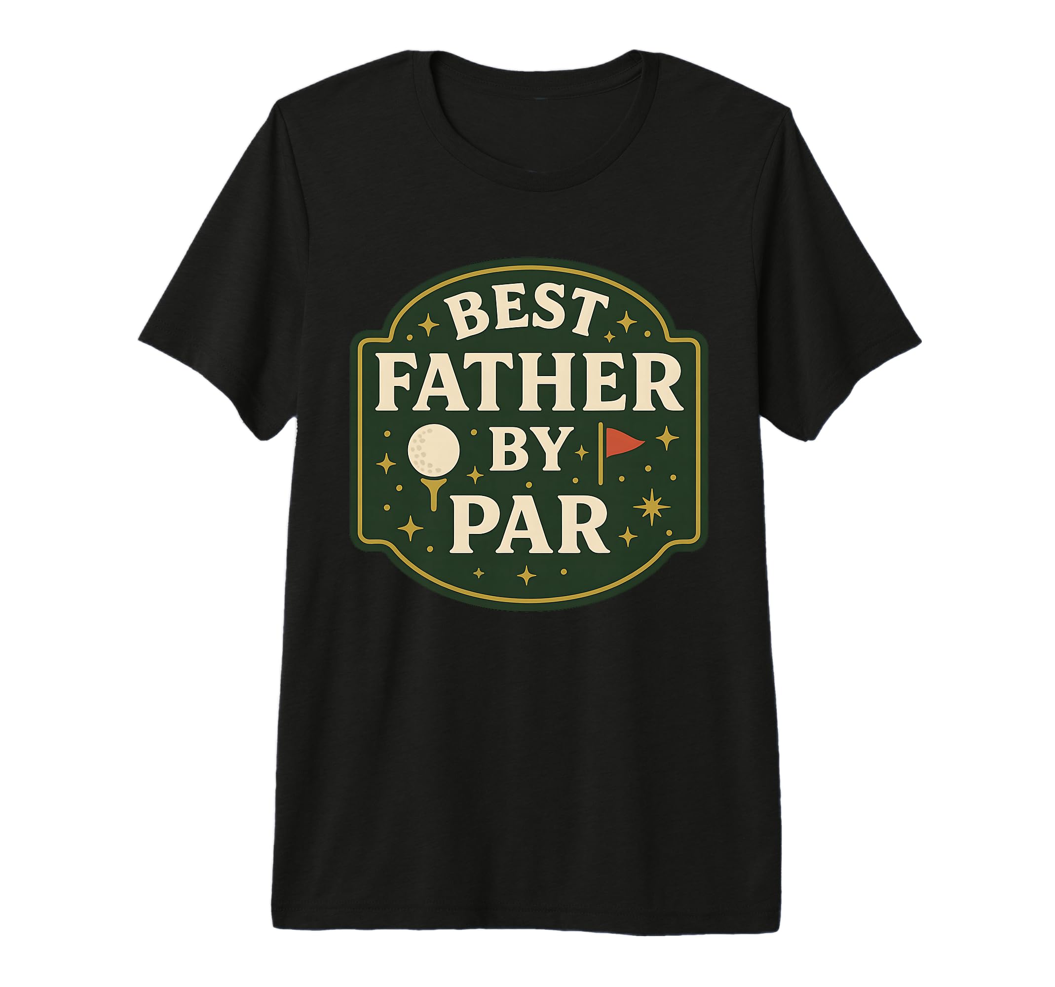 Best Father Par Golf Dad Pun Tri T-Shirt - Custom Art Print for Adults - T-Shirt, Sweatshirt, Hoodie