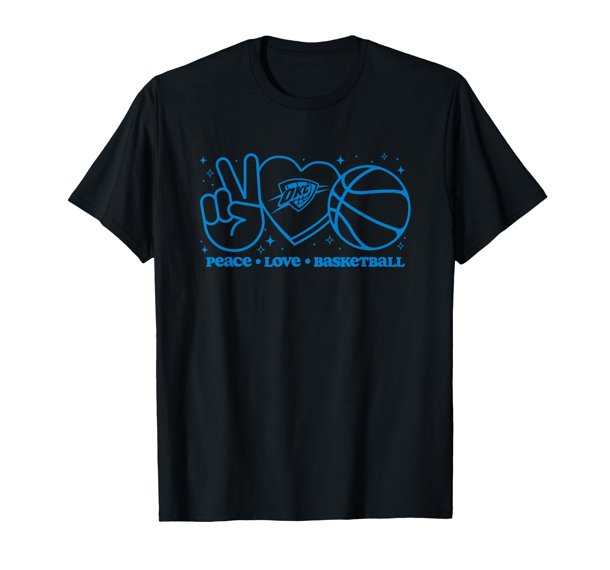 Nba Oklahoma City Thunder Peace T-Shirt - Aesthetic Graphic for Adults - T-Shirt, Sweatshirt, Hoodie