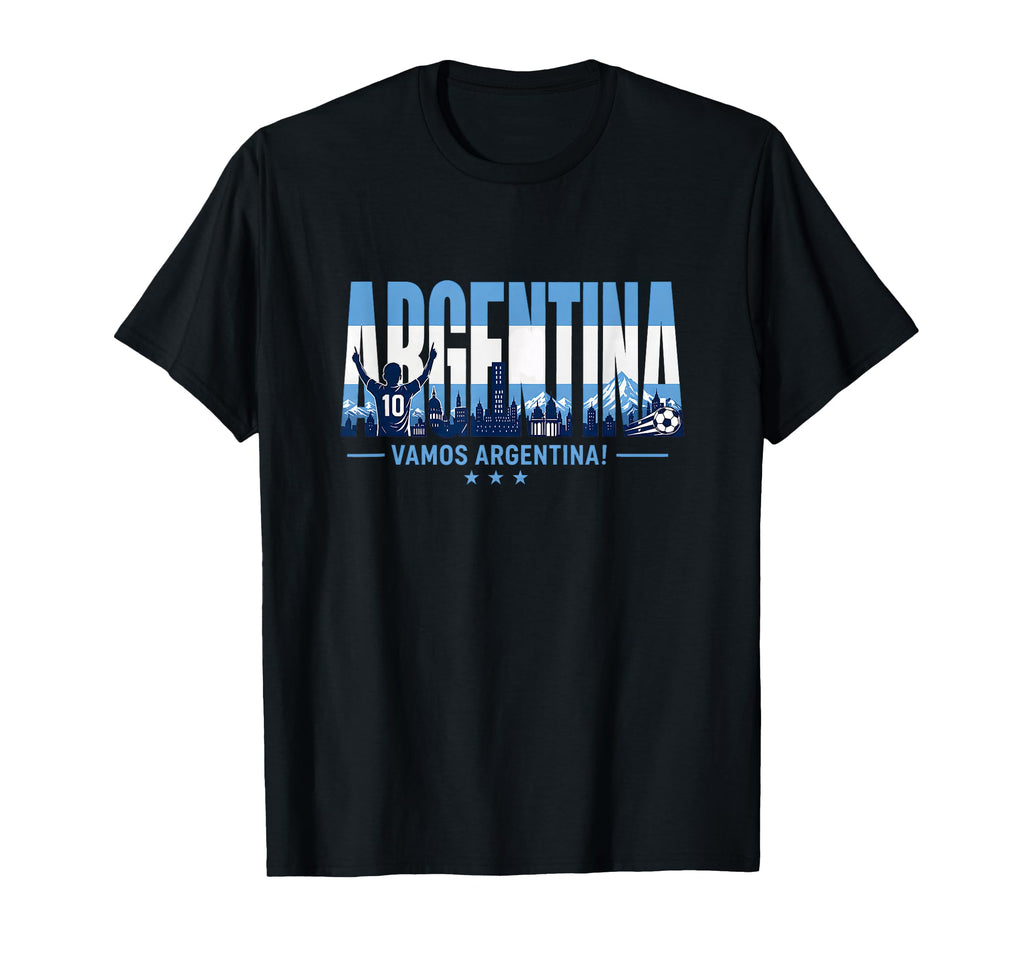 Argentina Soccer Vamos Argentina T-Shirt - Novelty Apparel for Adults - T-Shirt, Sweatshirt, Hoodie