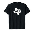 Atx Austin Tx Texas Silhouette T-Shirt - Custom Art Print for Adults - T-Shirt, Sweatshirt, Hoodie