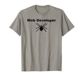 Web Developer Spider Dumb Funny Dad T-Shirt - Minimalist Print Men Women - T-Shirt, Sweatshirt, Hoodie