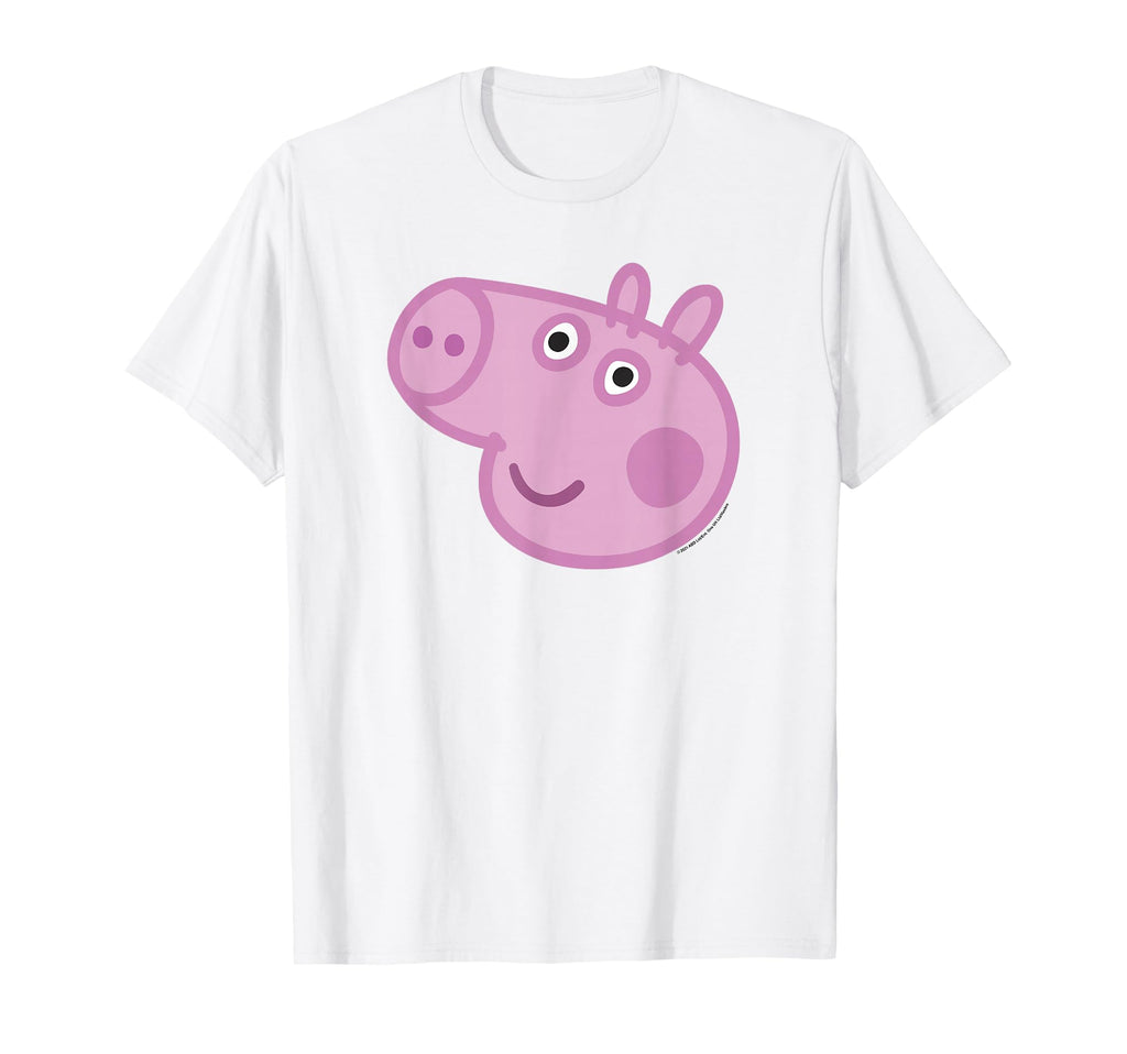 Peppa Pig Happy George Pig Big Face T-Shirt - Custom Art Print Unisex - T-Shirt, Sweatshirt, Hoodie