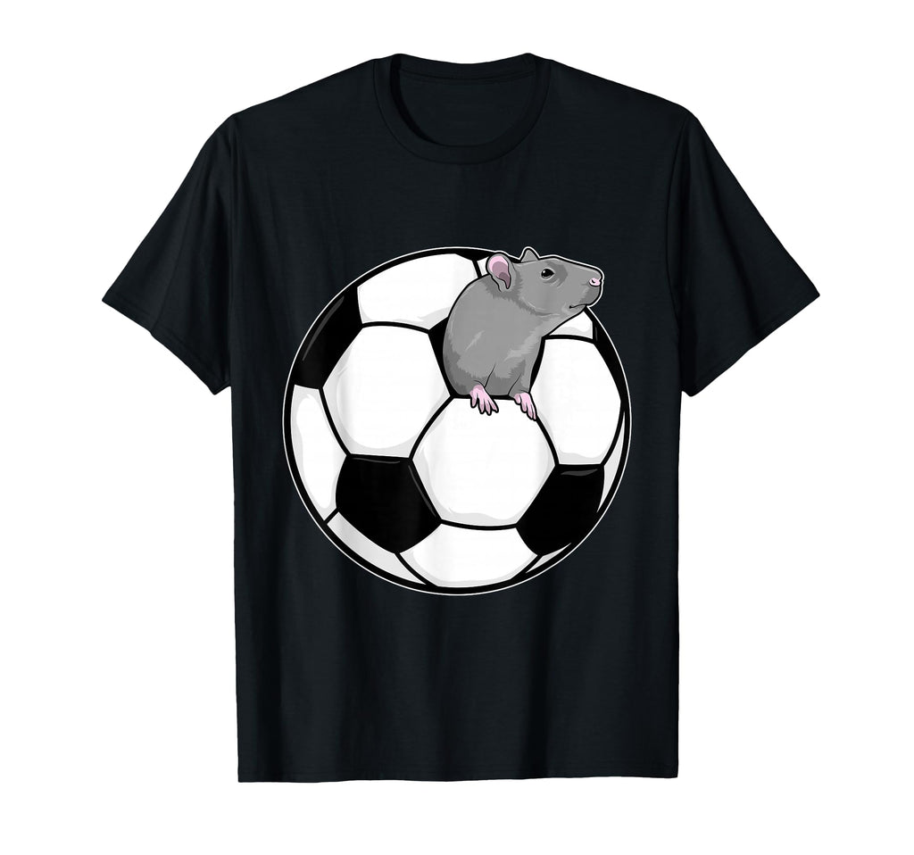Rat Soccer Player Soccer Sports T-Shirt - Graphic Print Unisex - T-Shirt, Sweatshirt, Hoodie