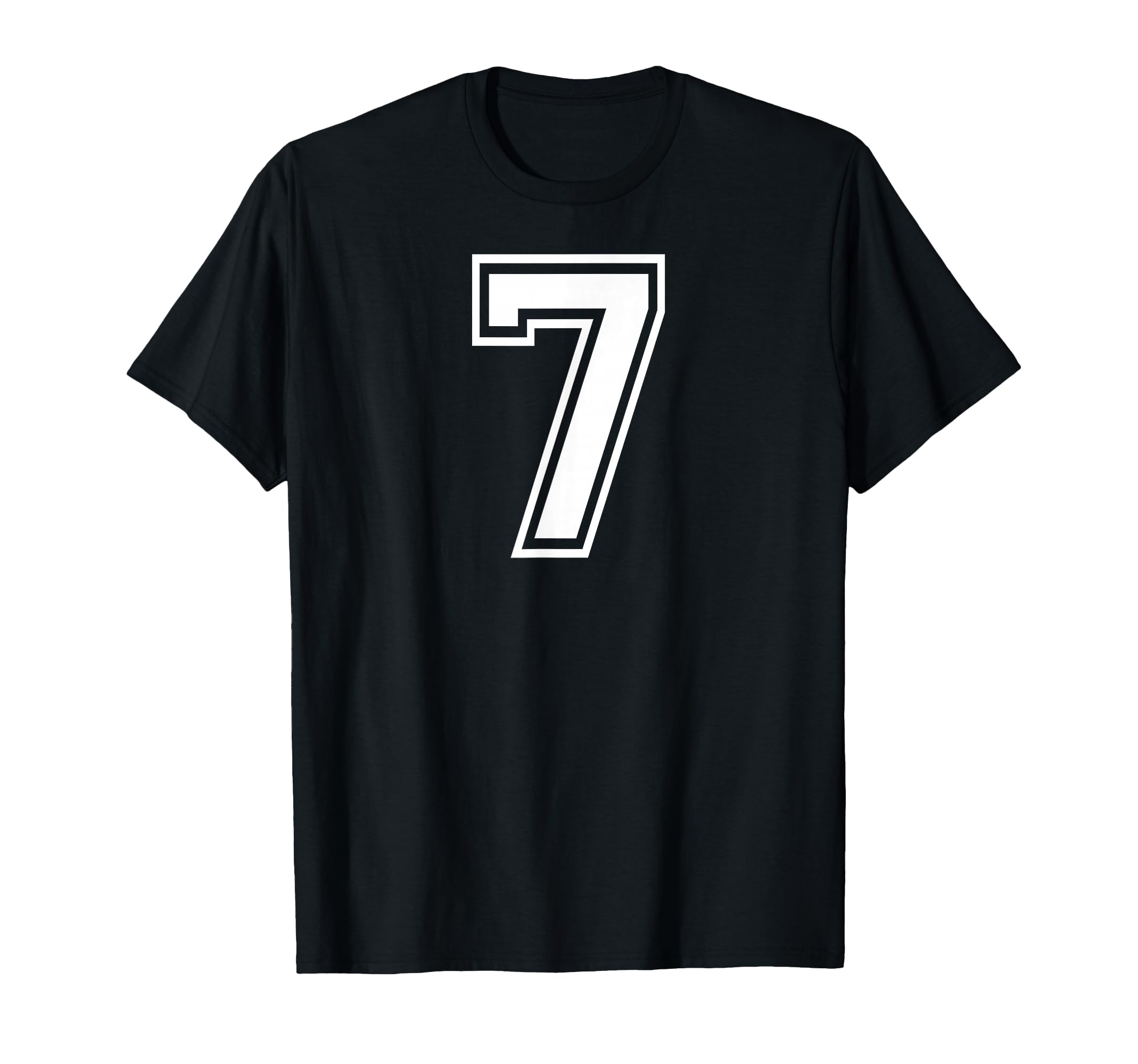7 Number Seven Team Sports Matching T-Shirt - Minimalist Print Unisex - T-Shirt, Sweatshirt, Hoodie