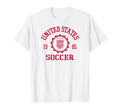 United States Soccer Stamp Logo T-Shirt - Minimalist Print for Adults - T-Shirt, Sweatshirt, Hoodie