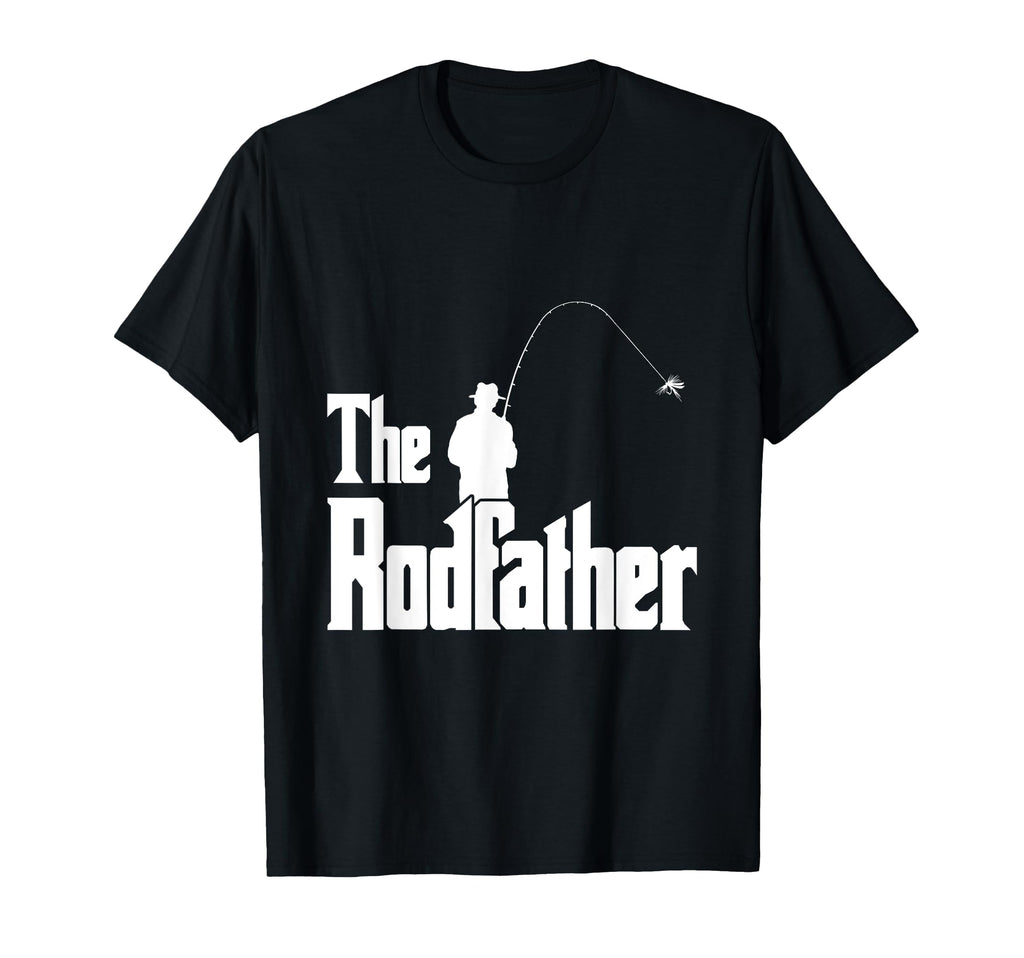 Rodfather Funny Fisherman Sea Fly T-Shirt - Minimalist Print for Adults - T-Shirt, Sweatshirt, Hoodie