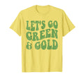 Lets Go Green Gold Game Day Team T-Shirt - Graphic Print for Adults - T-Shirt, Sweatshirt, Hoodie
